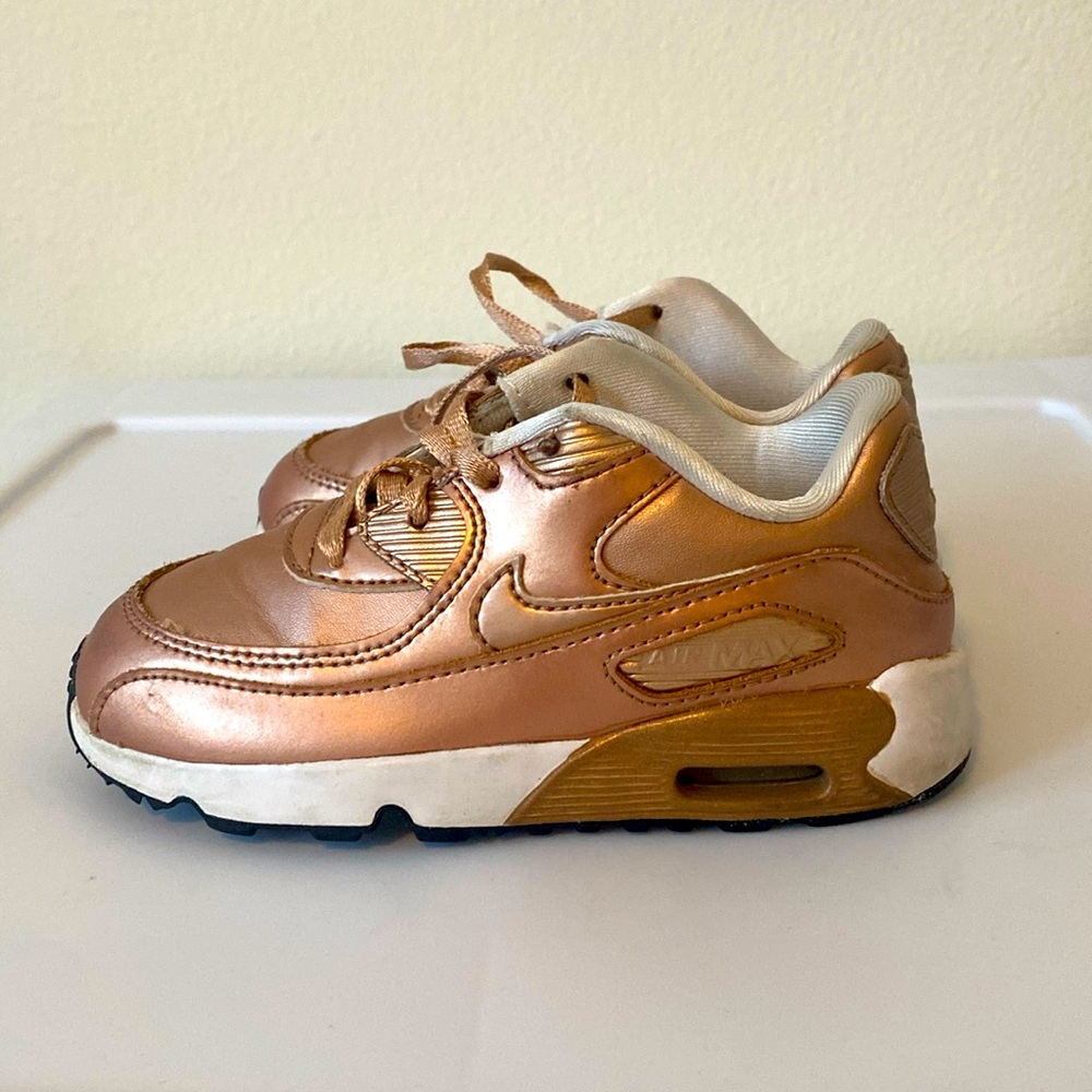 Nike Rose Gold Air Max 90s. Size 9c. Excellent condition! 💛